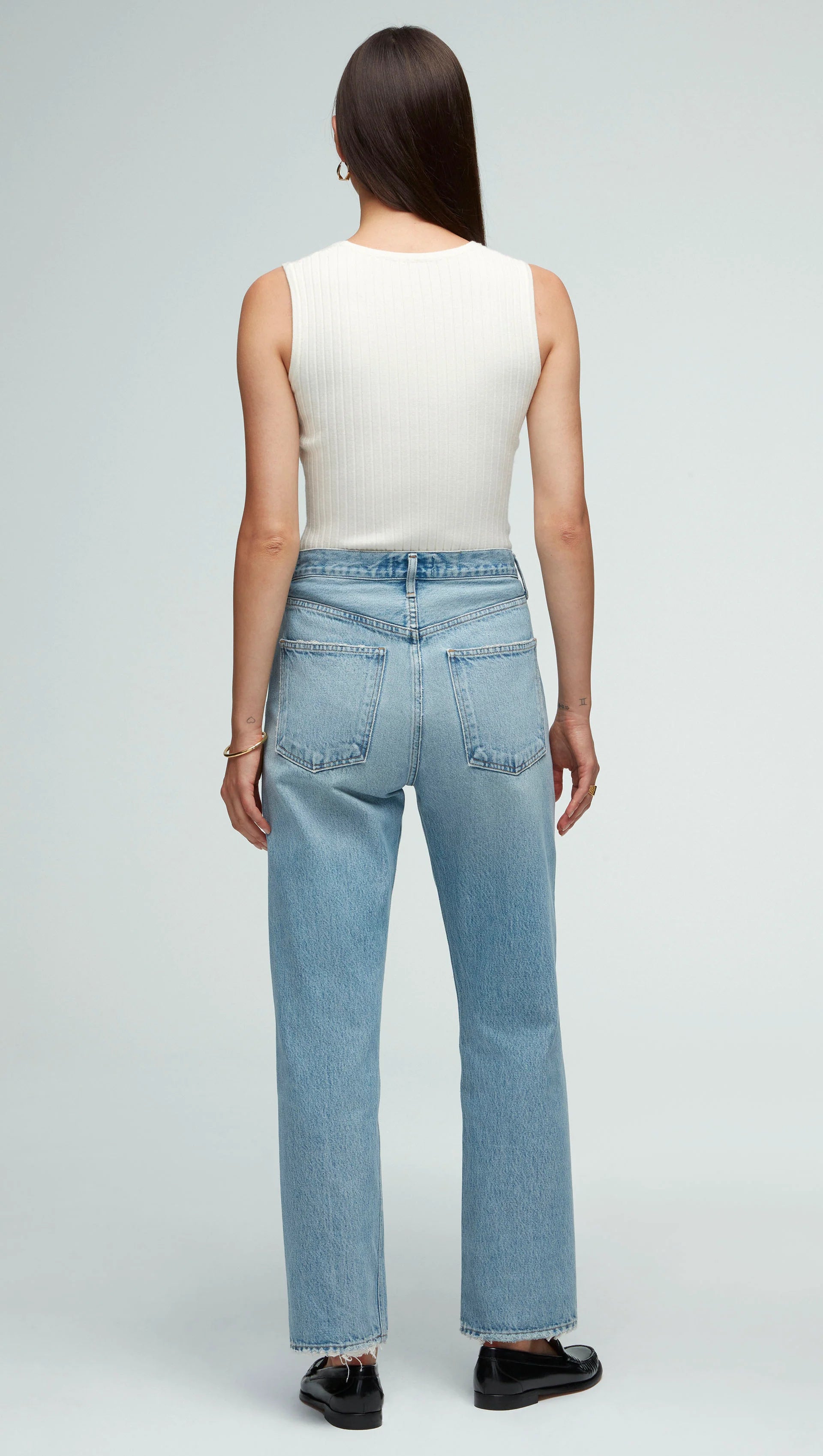 AGOLDE 90s MIDRISE LOOSE FIT JEANS - LIGHT BLUE/CHARM