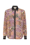 Carmen Shirt - Multi Leopard Purple