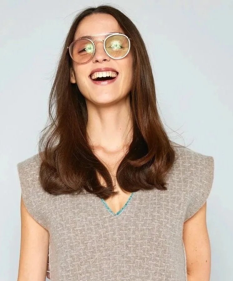 DEAUVILLE SWEATER IN BEIGE & PALE GREEN