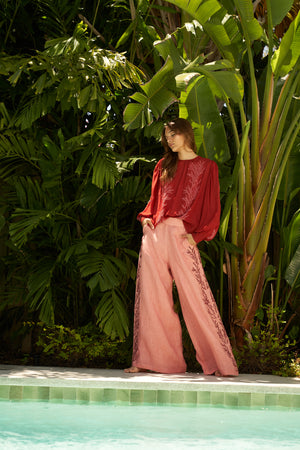 Pink Palazzo Pant