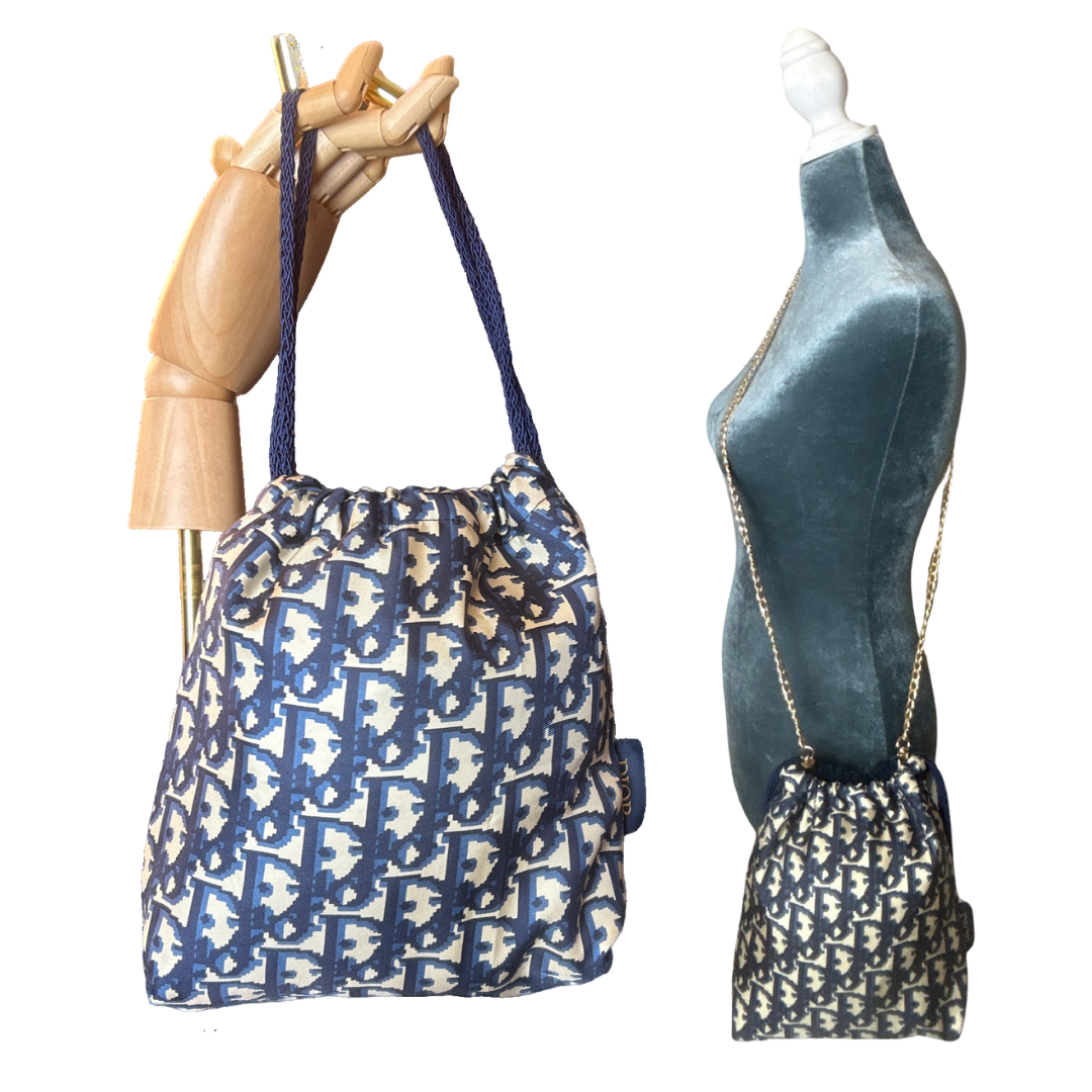 Dior Trotter Blue Scarf | Dior Crossbody Bag