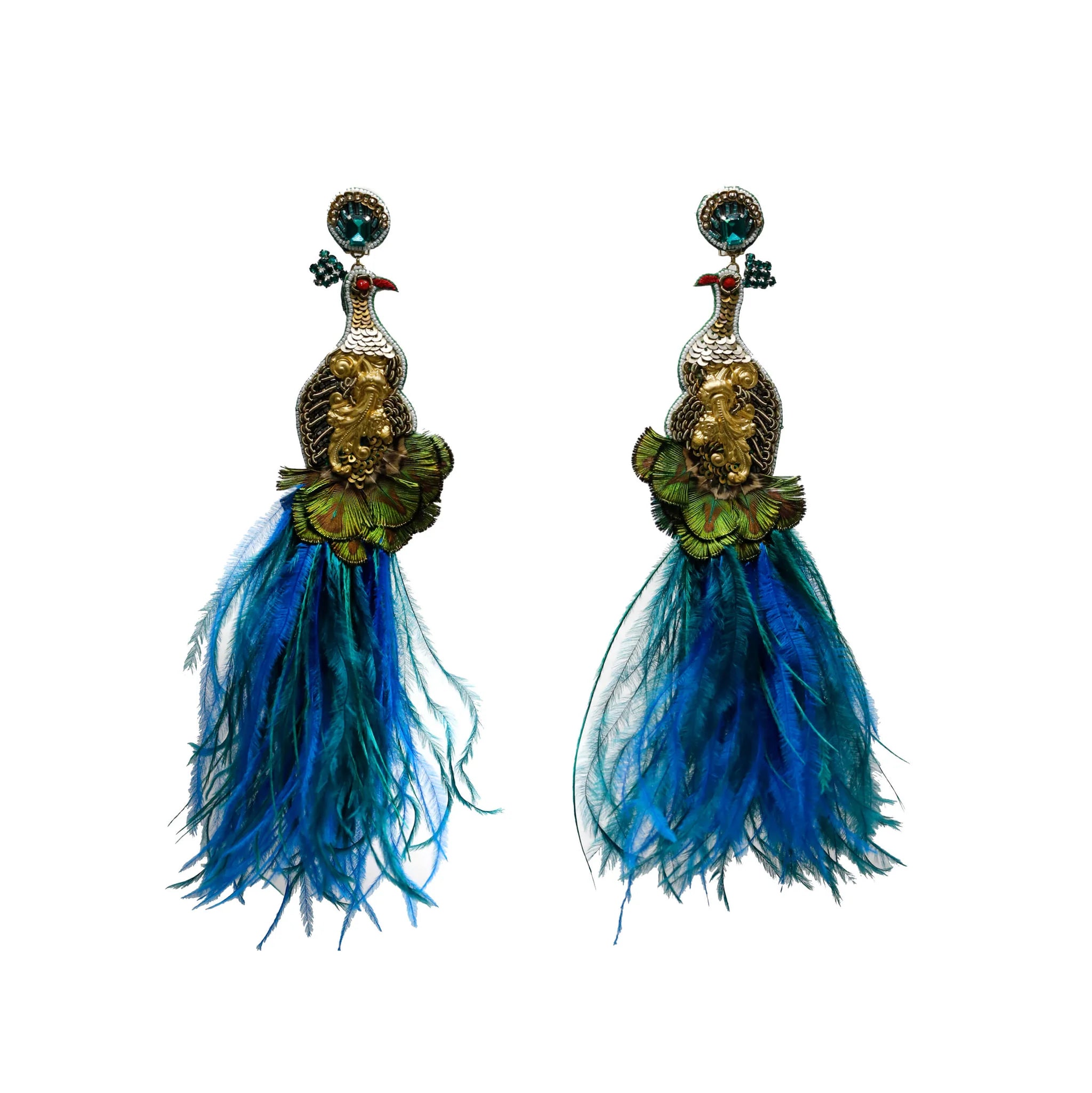 PEACOCK EARRINGS