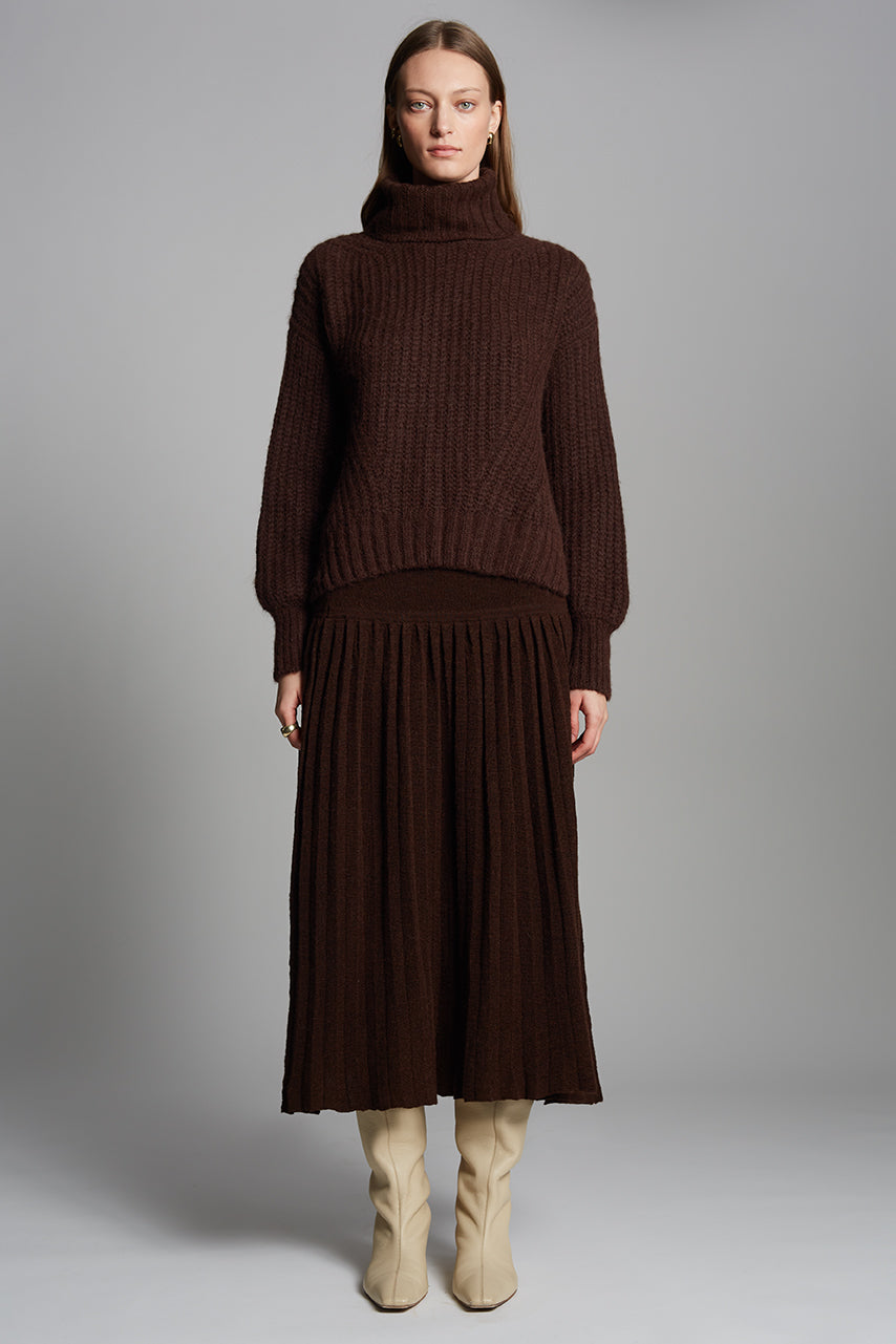 ALI SWEATER - COCOA