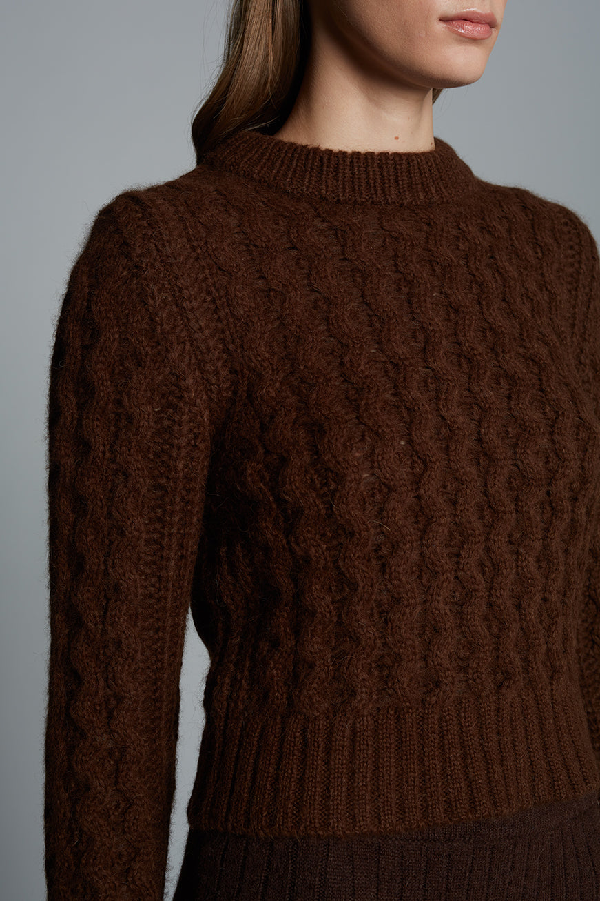 AMARA SWEATER - ESPRESSO