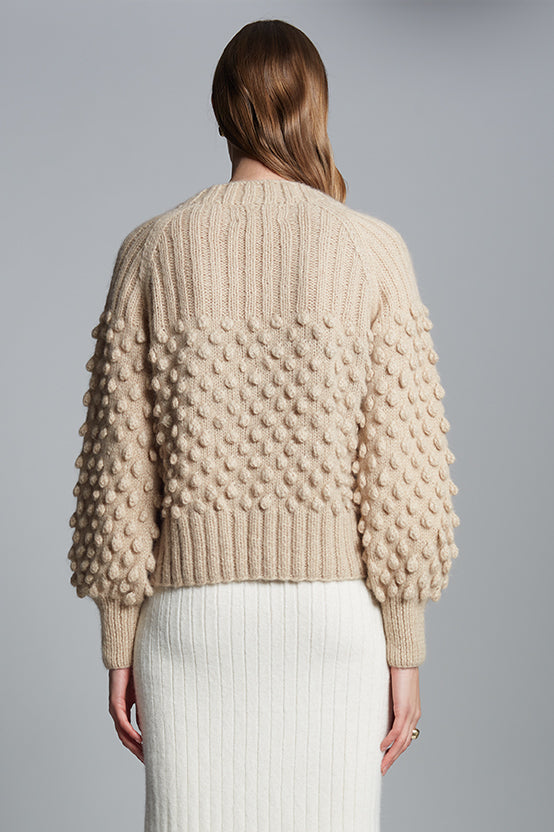 SAGE CARDI - PALE CAMEL