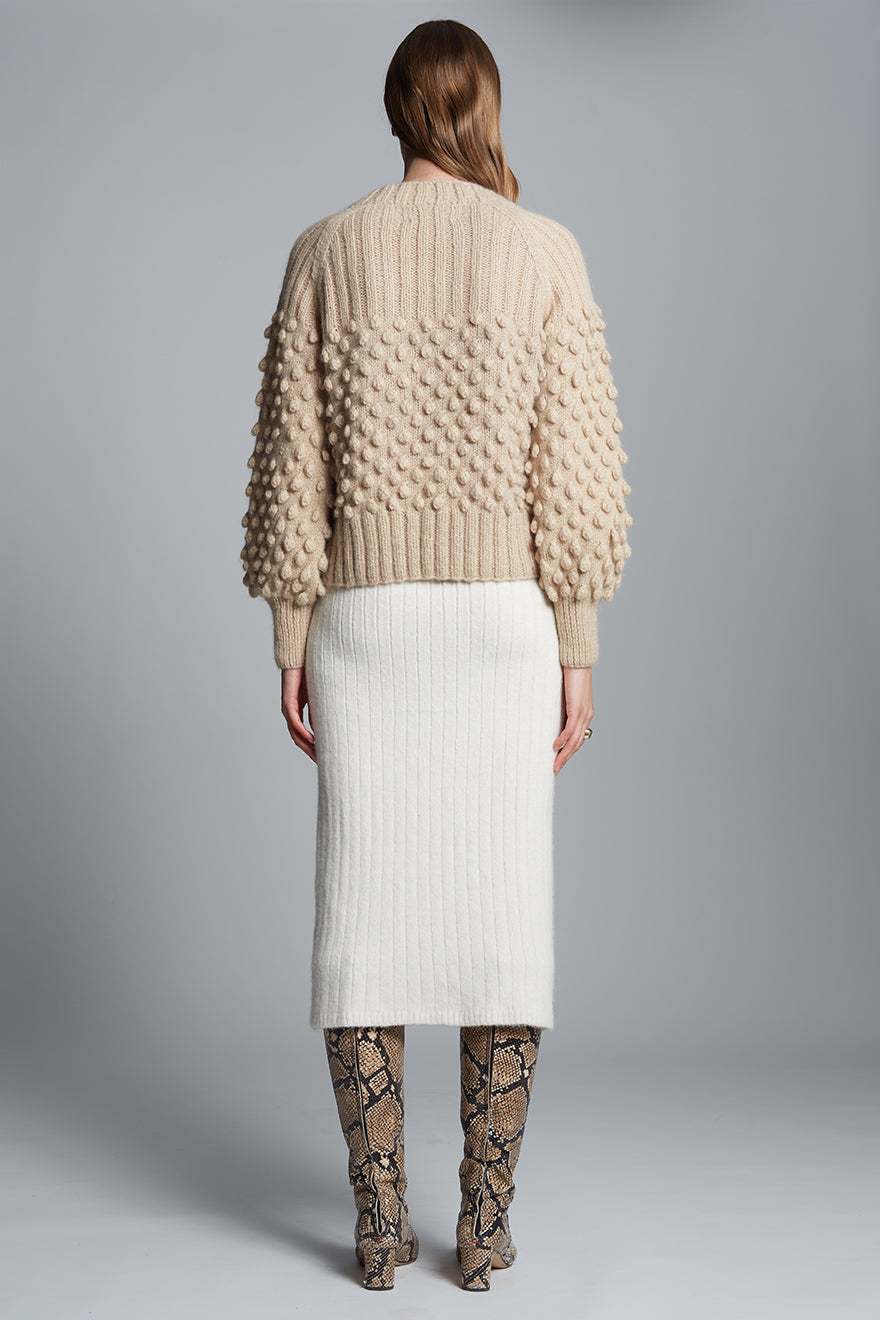 SAGE CARDI - PALE CAMEL