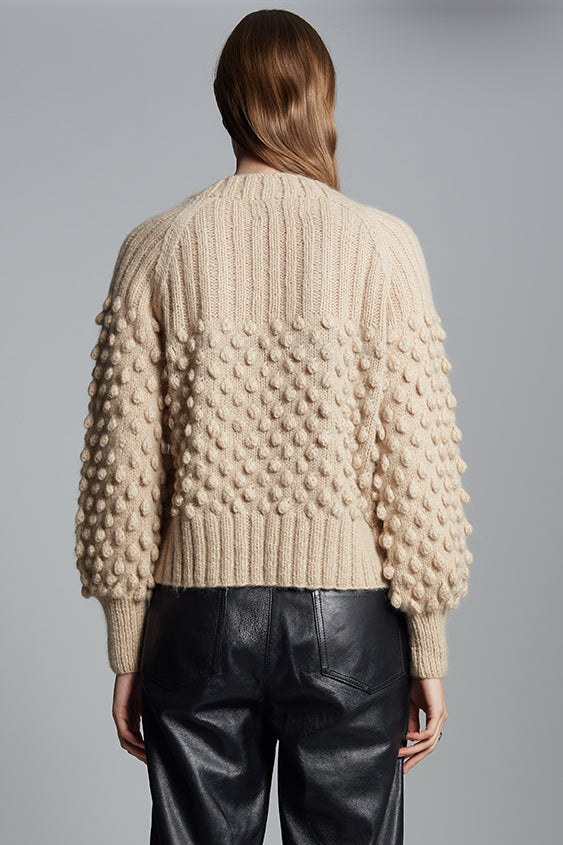 SAGE CARDI - PALE CAMEL