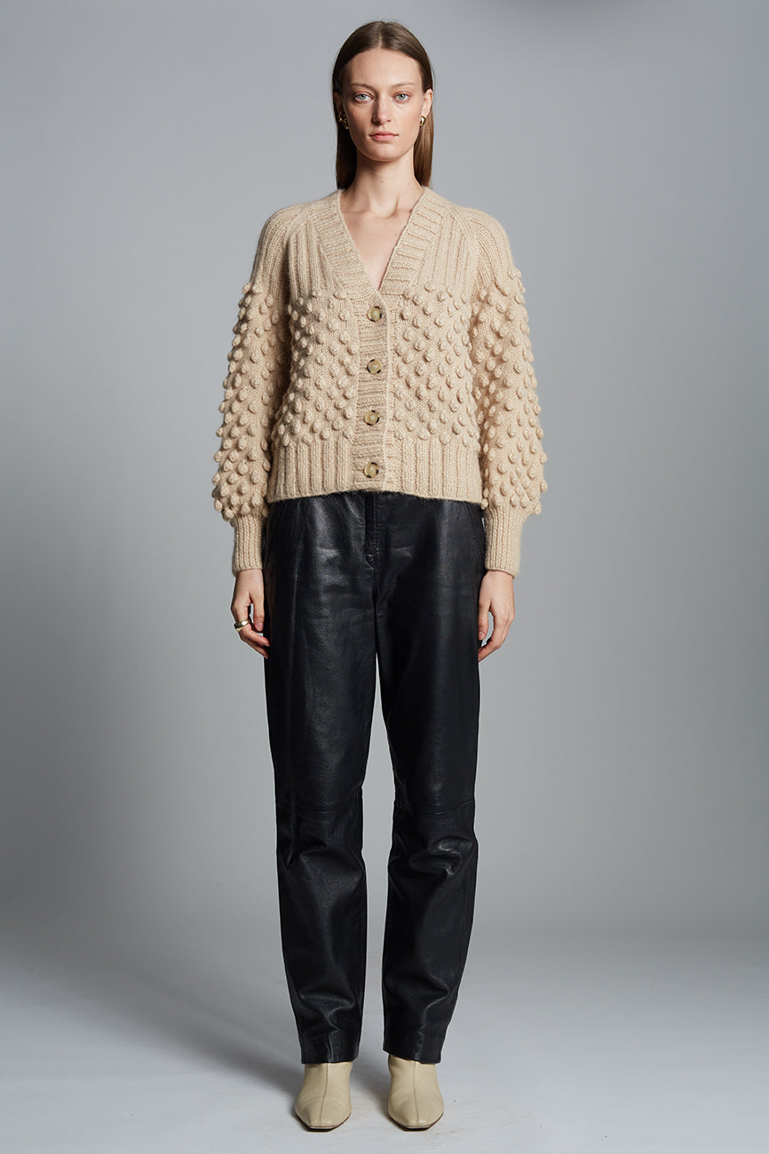 SAGE CARDI - PALE CAMEL