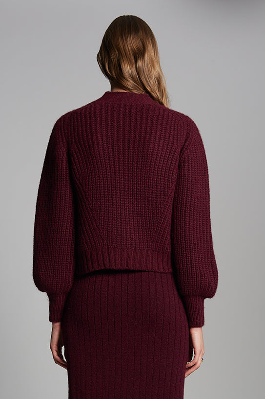 Eleven Six Sara Cardi in Merlot