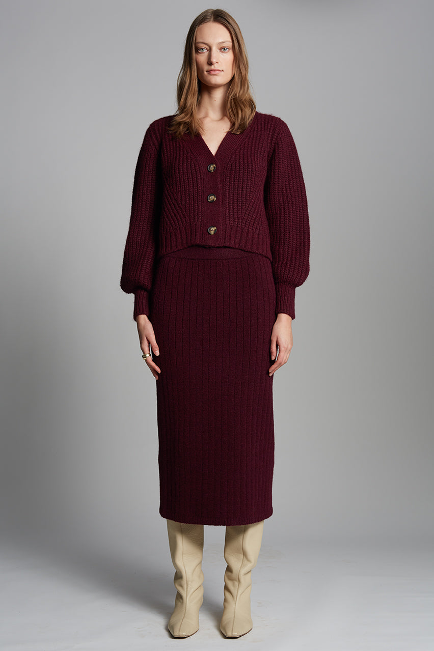 Eleven Six Sara Cardi in Merlot