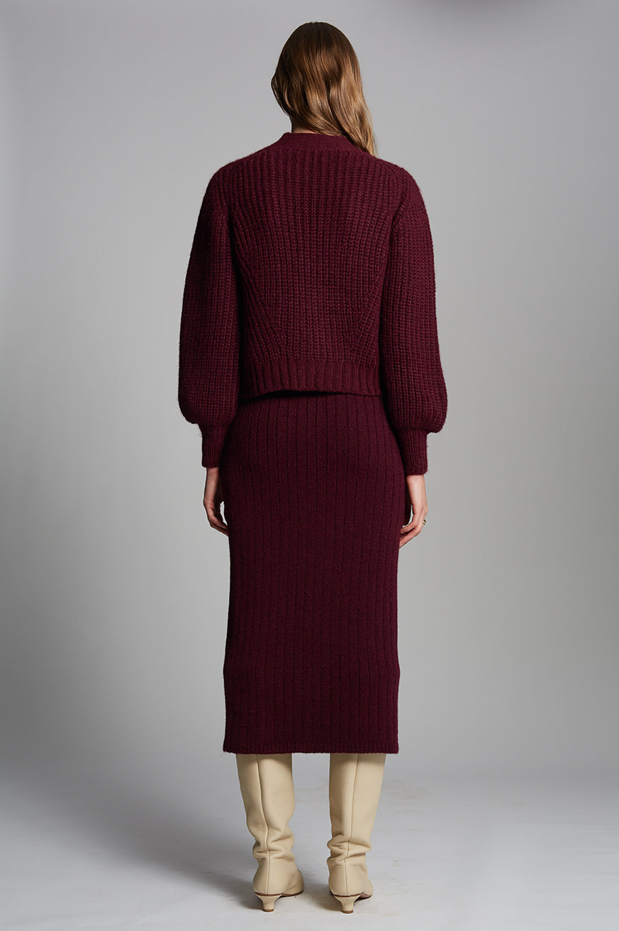 Eleven Six Sara Cardi in Merlot
