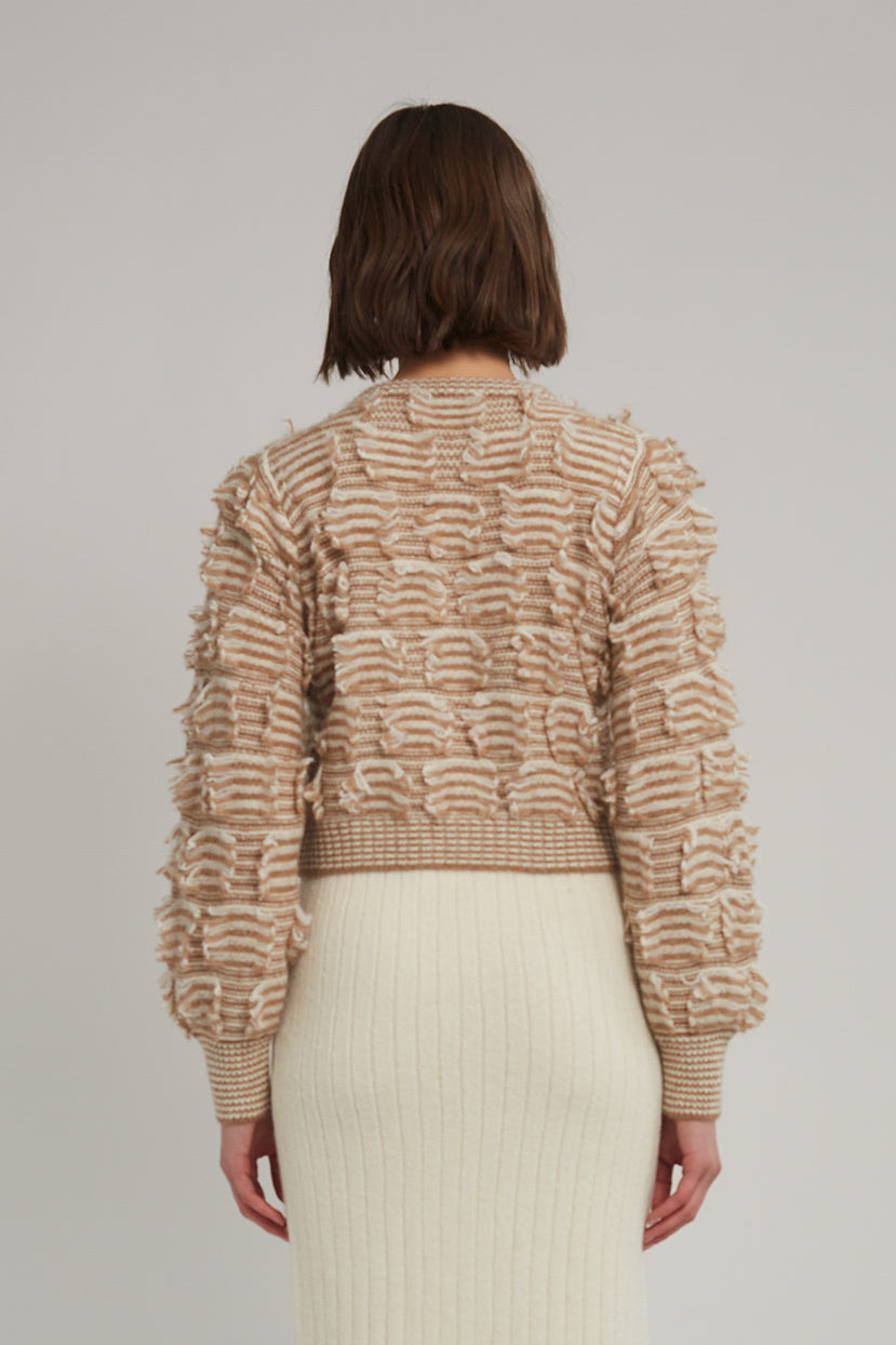Eleven Six Mina Cardi in Camel & Ivory