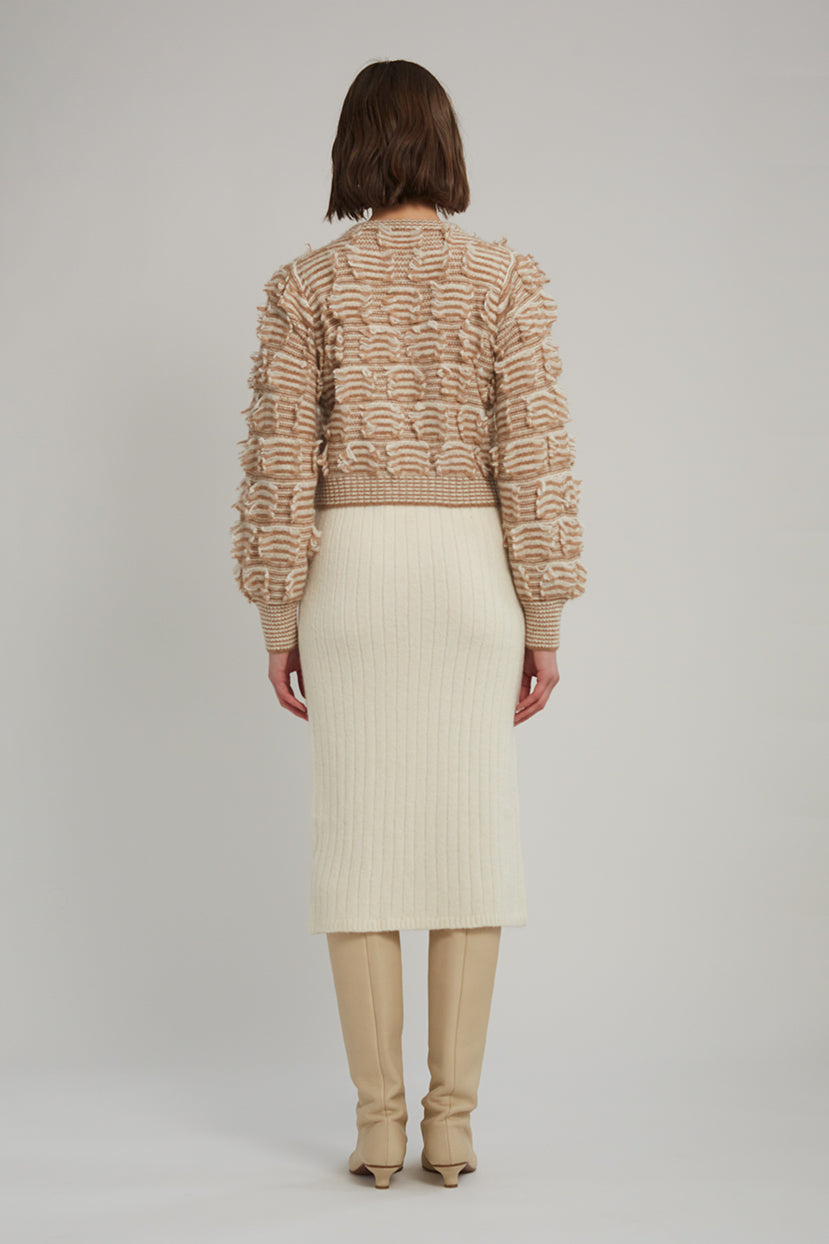 Eleven Six Mina Cardi in Camel & Ivory
