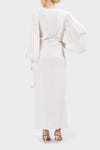 Lottie Silk Long Sleeve Dress-White