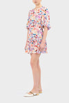 Annika Silk Print Dress-Multi Color