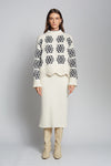 Sienna Sweater Ivory & Black