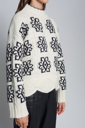 Sienna Sweater Ivory & Black