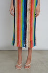 Natalie Crochet Dress- Multi Color