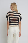 Ever Stripe Top - Ivory/Black Stripe