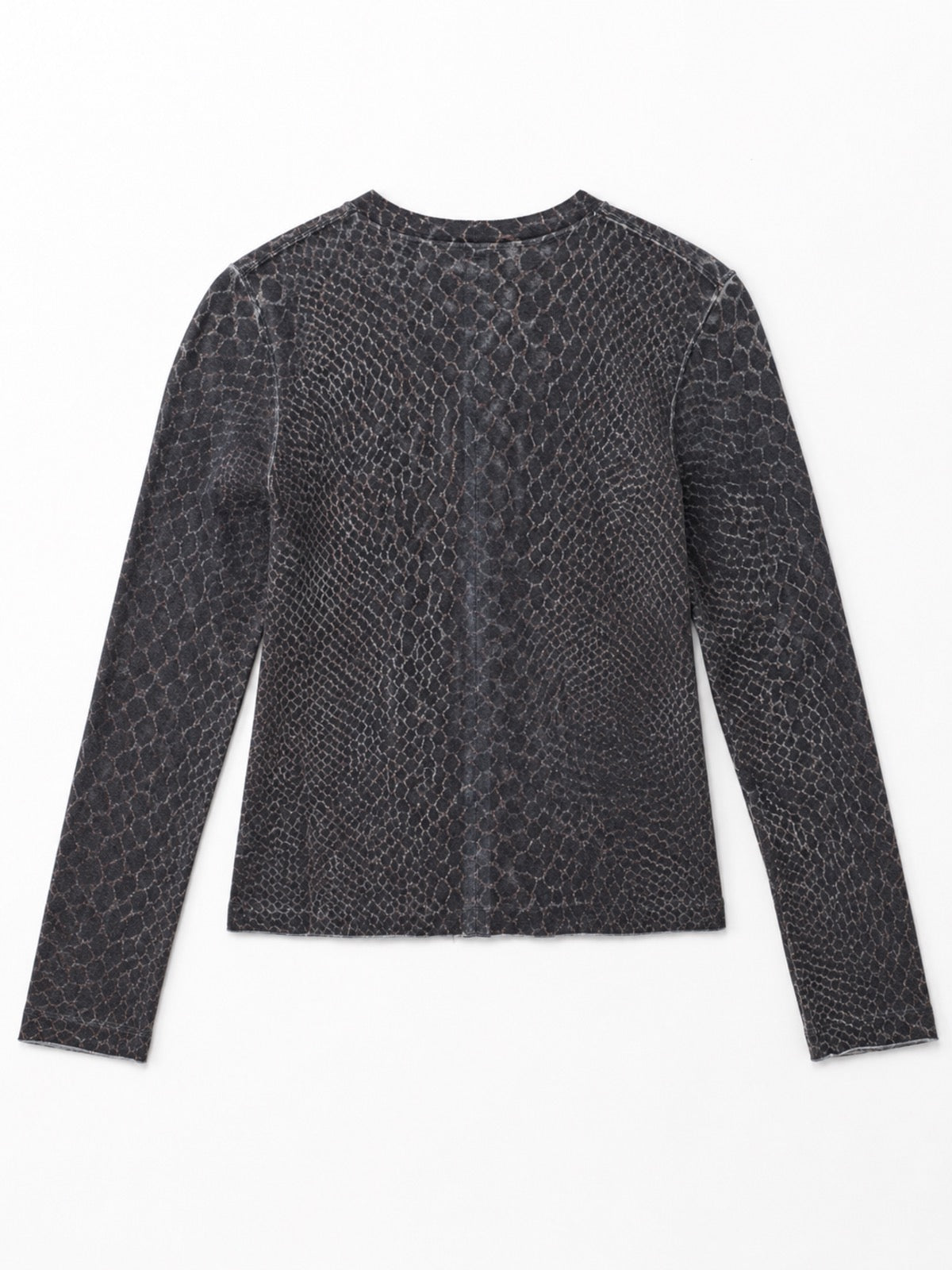 CASHMERE SNAKE PRINT CARDIGAN