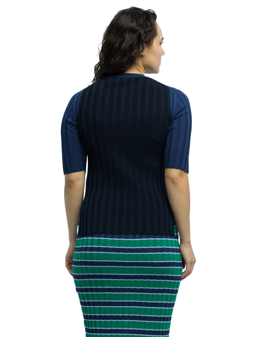 Luc Ribbed Short Sleeve Crewneck