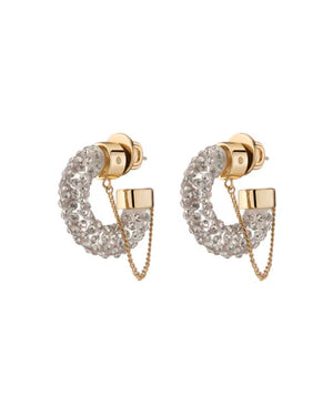 Shadow Pave Mini Miley Hoops