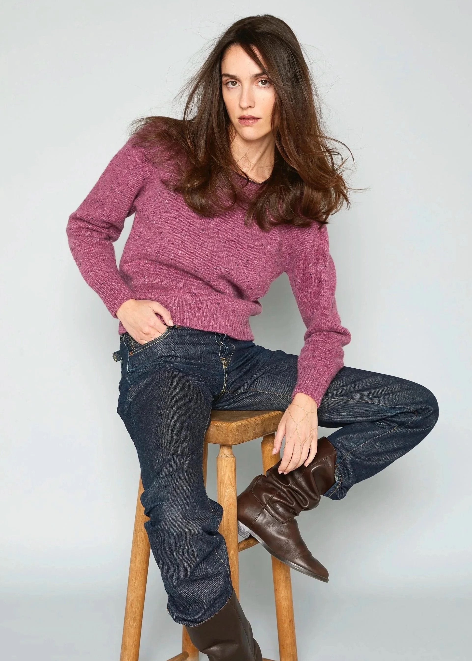 NEWPORT SWEATER IN ROSE