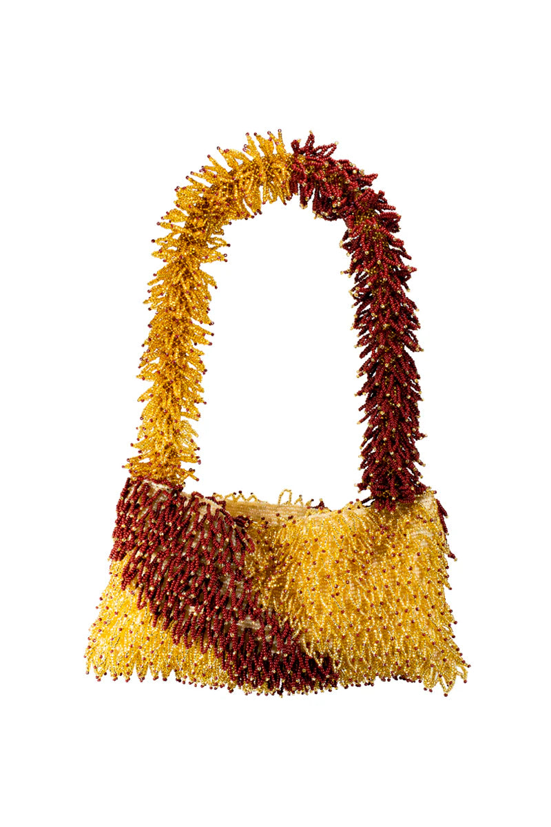 NINA BAG - COPPER & BURGUNDY