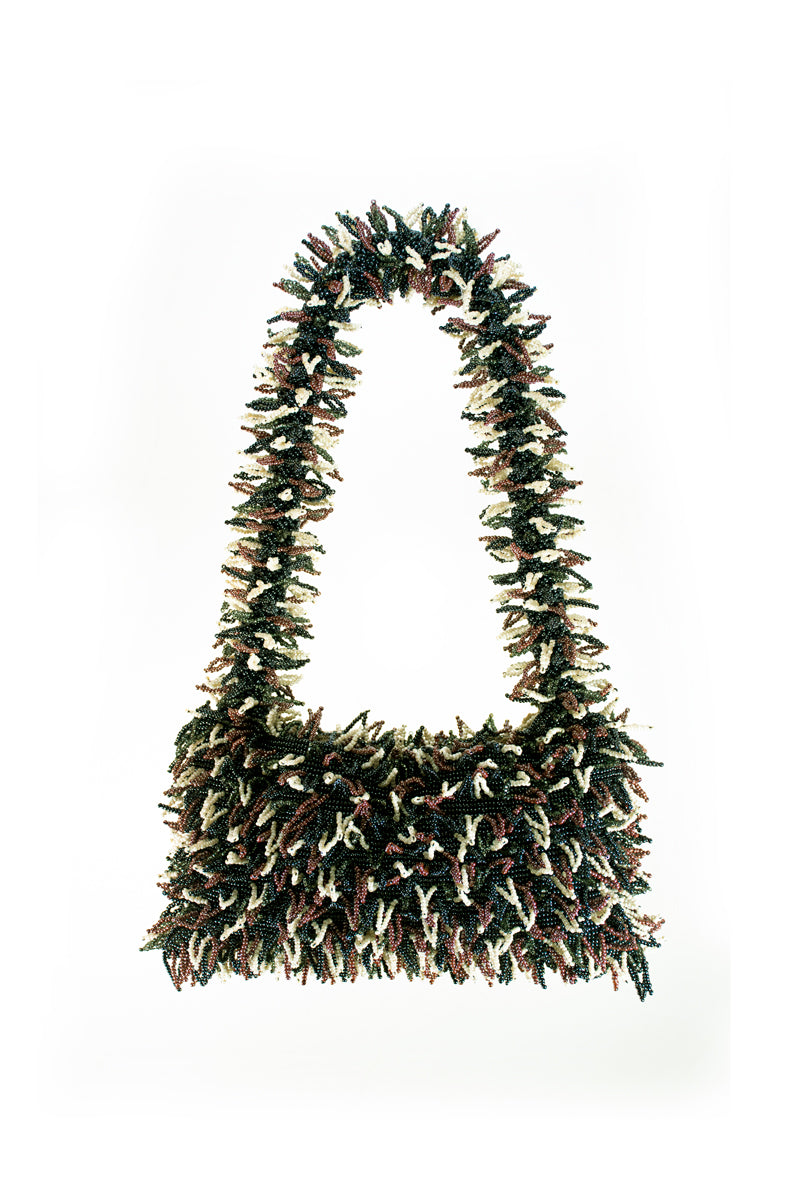 NINA BAG - GREY, GARNET, WHITE & GREY