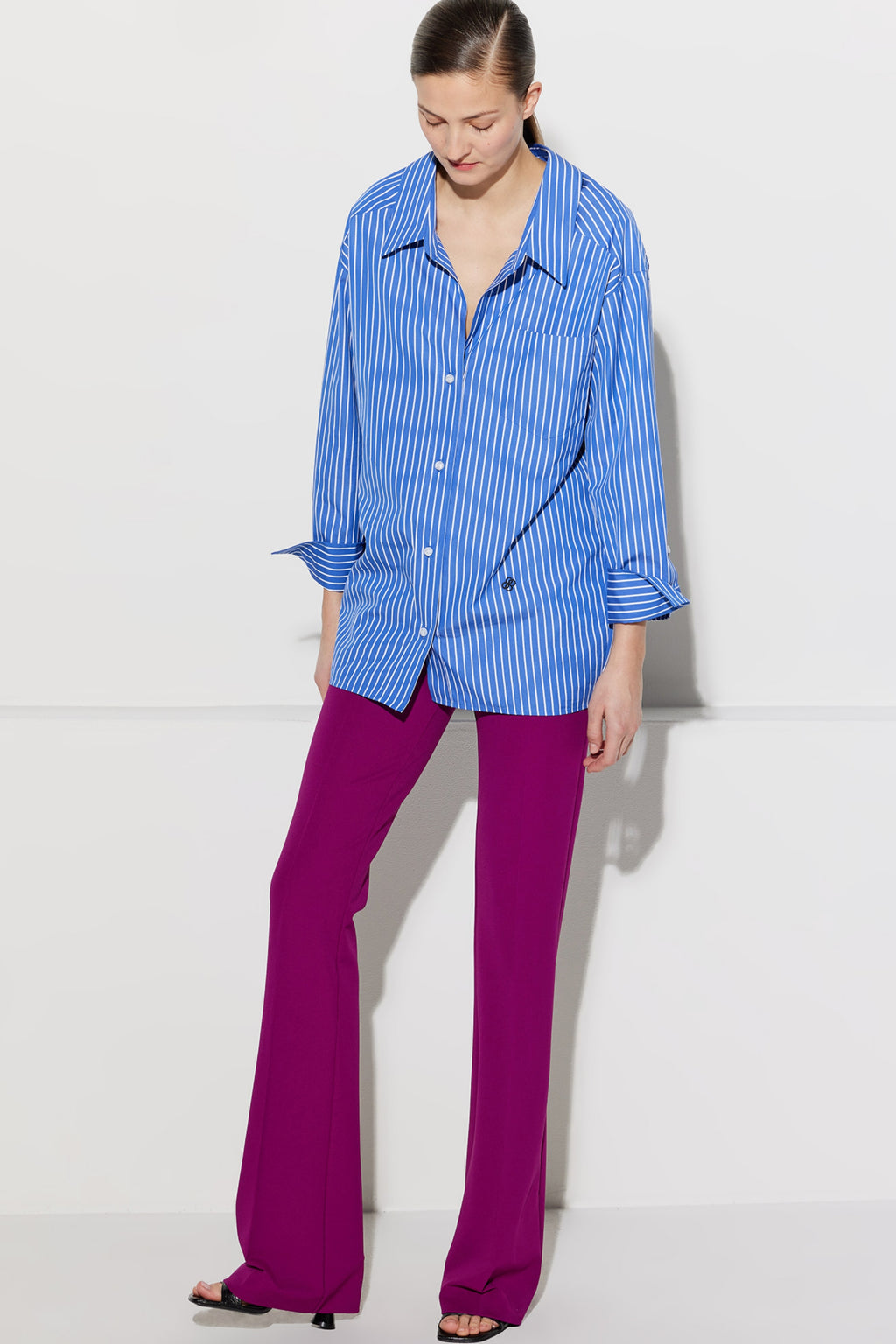 Petra Shirt - Indigo Blue/White Stripe