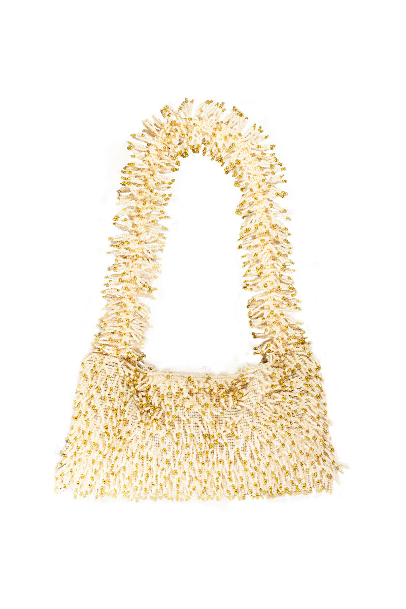 NINA BAG - CREAM & GOLD