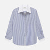 The Double Shirt- Navy Pinstripe