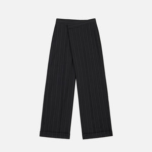 The Lounge Trouser- Charcoal Stripe