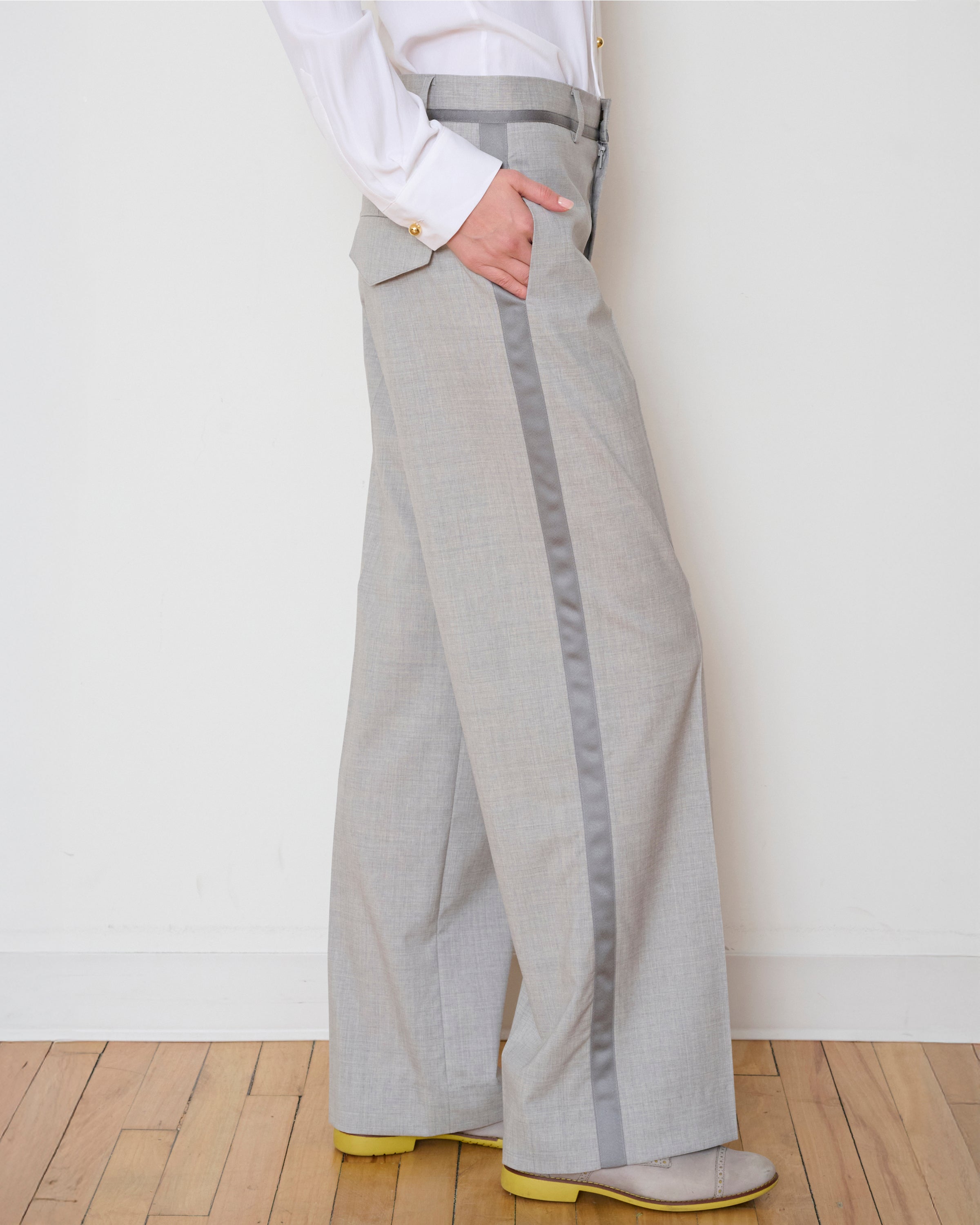 Tuxedo Trouser - Cloud Grey