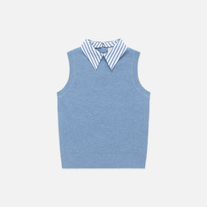 The School Vest-Light Blue