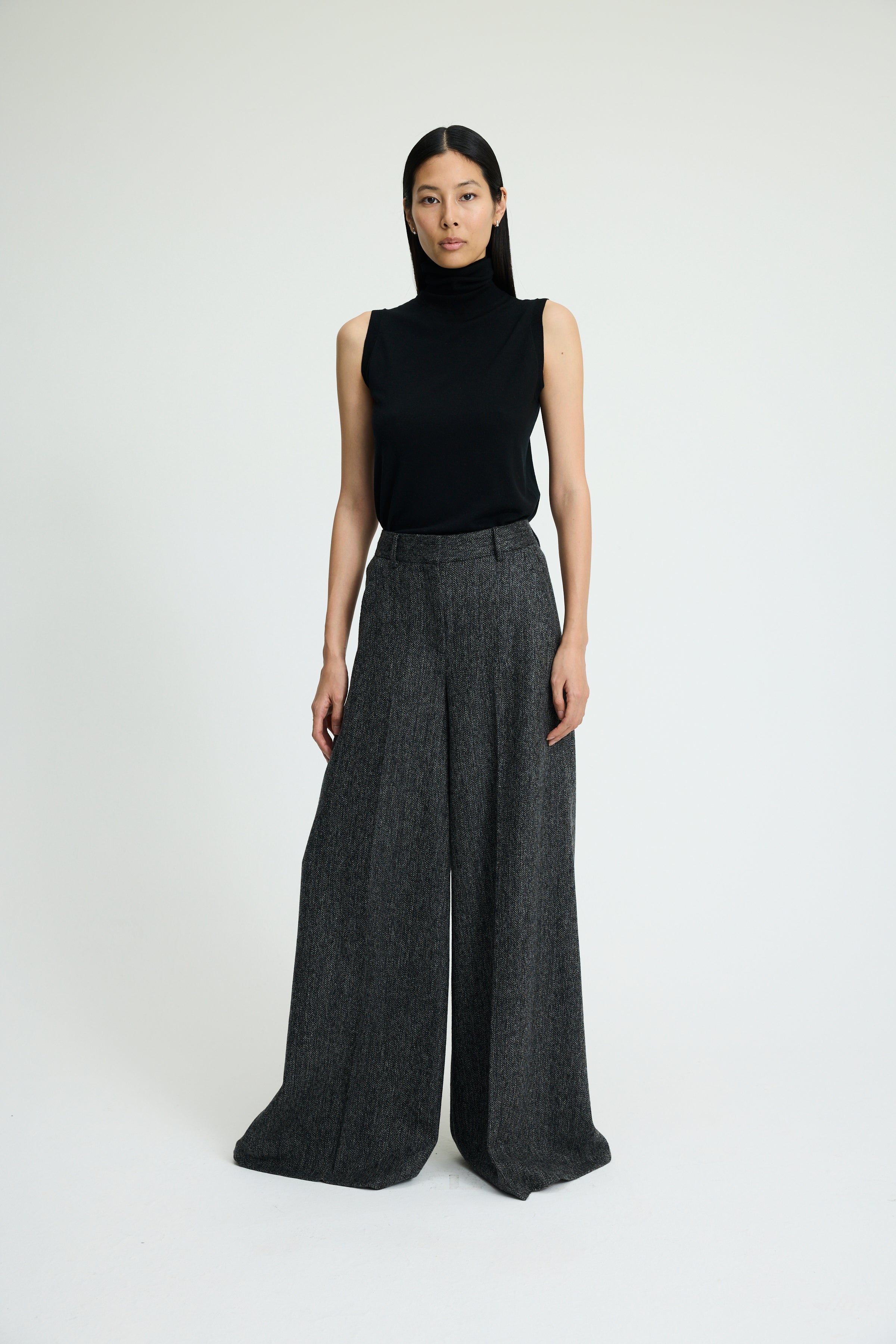 ICON PANT - B&W Tweed