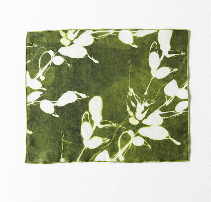 Porto Print Placemats with Clay Trim - Set of 4