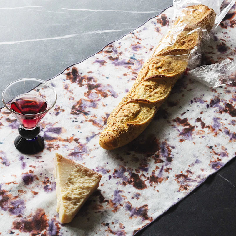 Rose Marble Table Runner