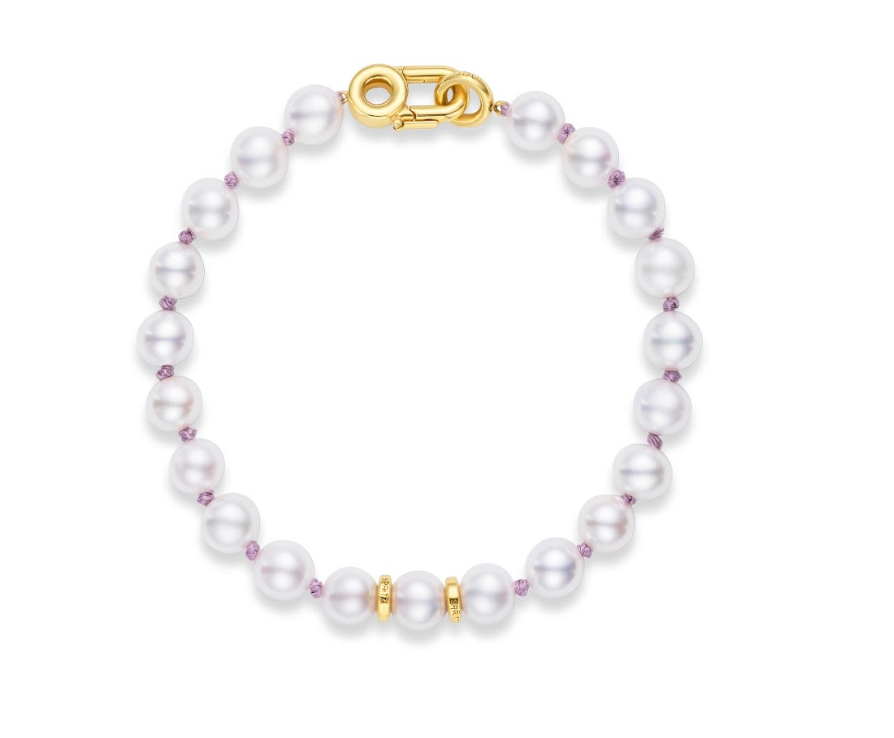 LA PERLA BRACELET - LAVENDER THREAD