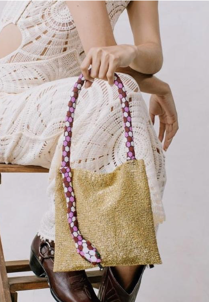 SERPENT BIG BAG - GOLD, PINK, WHITE