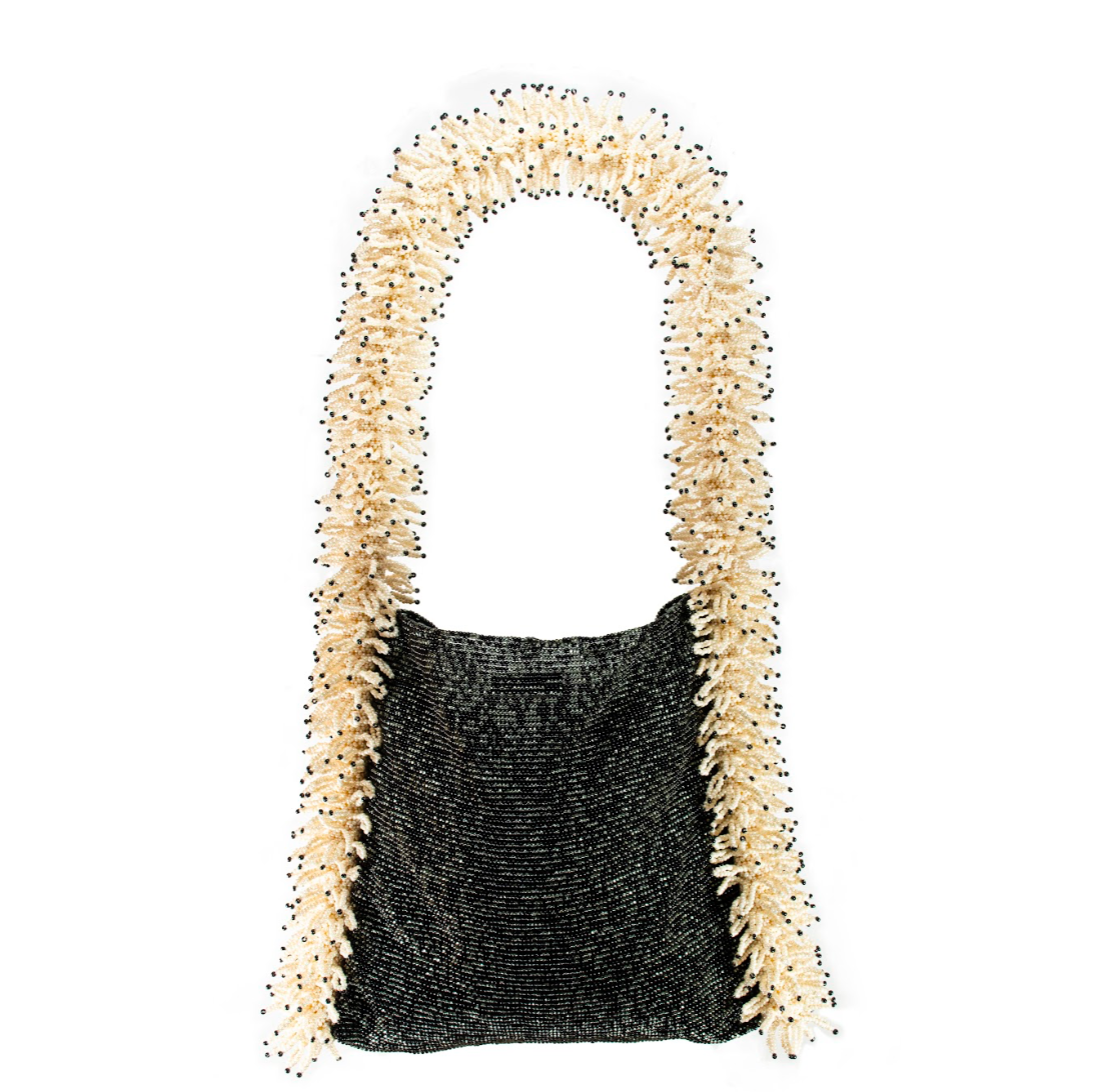 CAMILA BAG IN BLACK & CREAM
