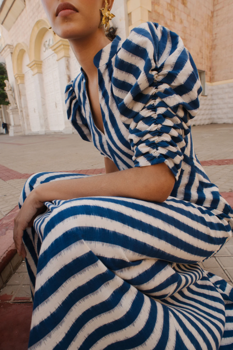 BLUE ILLUSION DRESS