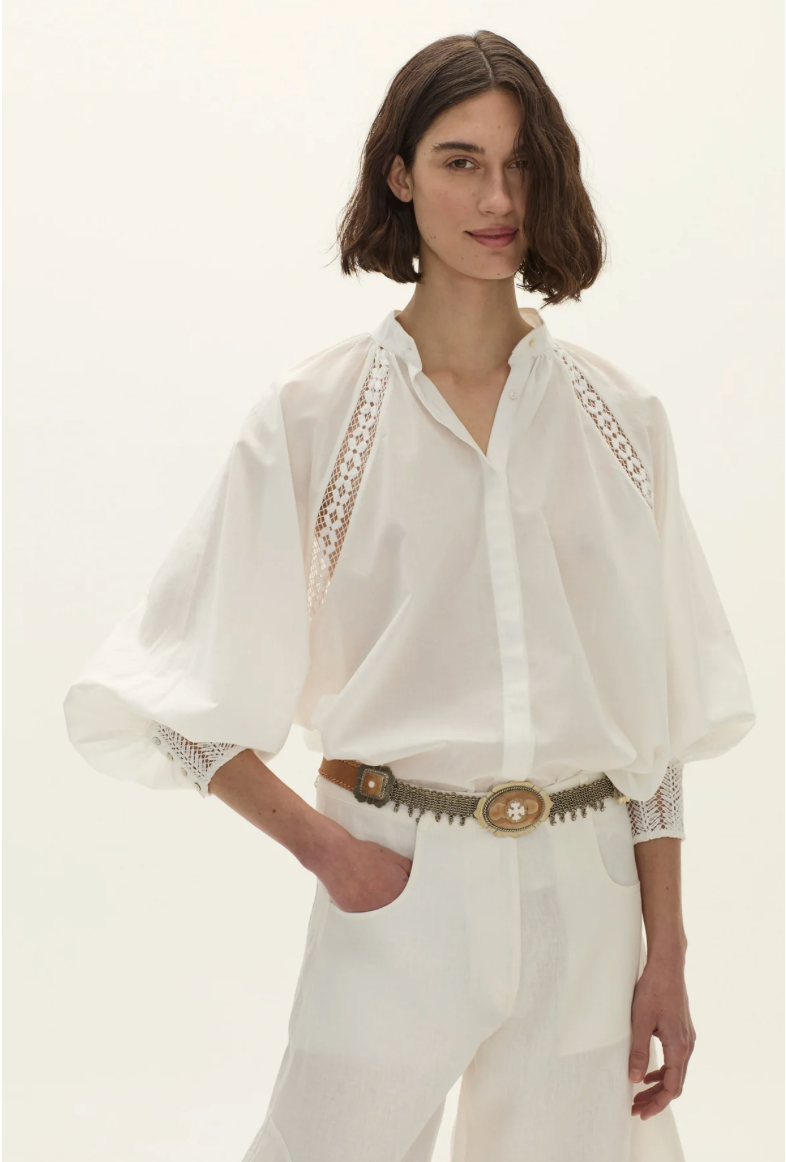 BAHIA COTTON SHIRT - WHITE