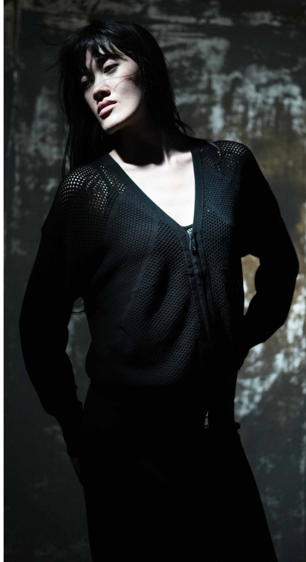 OVERSIZED MESH CARDIGAN