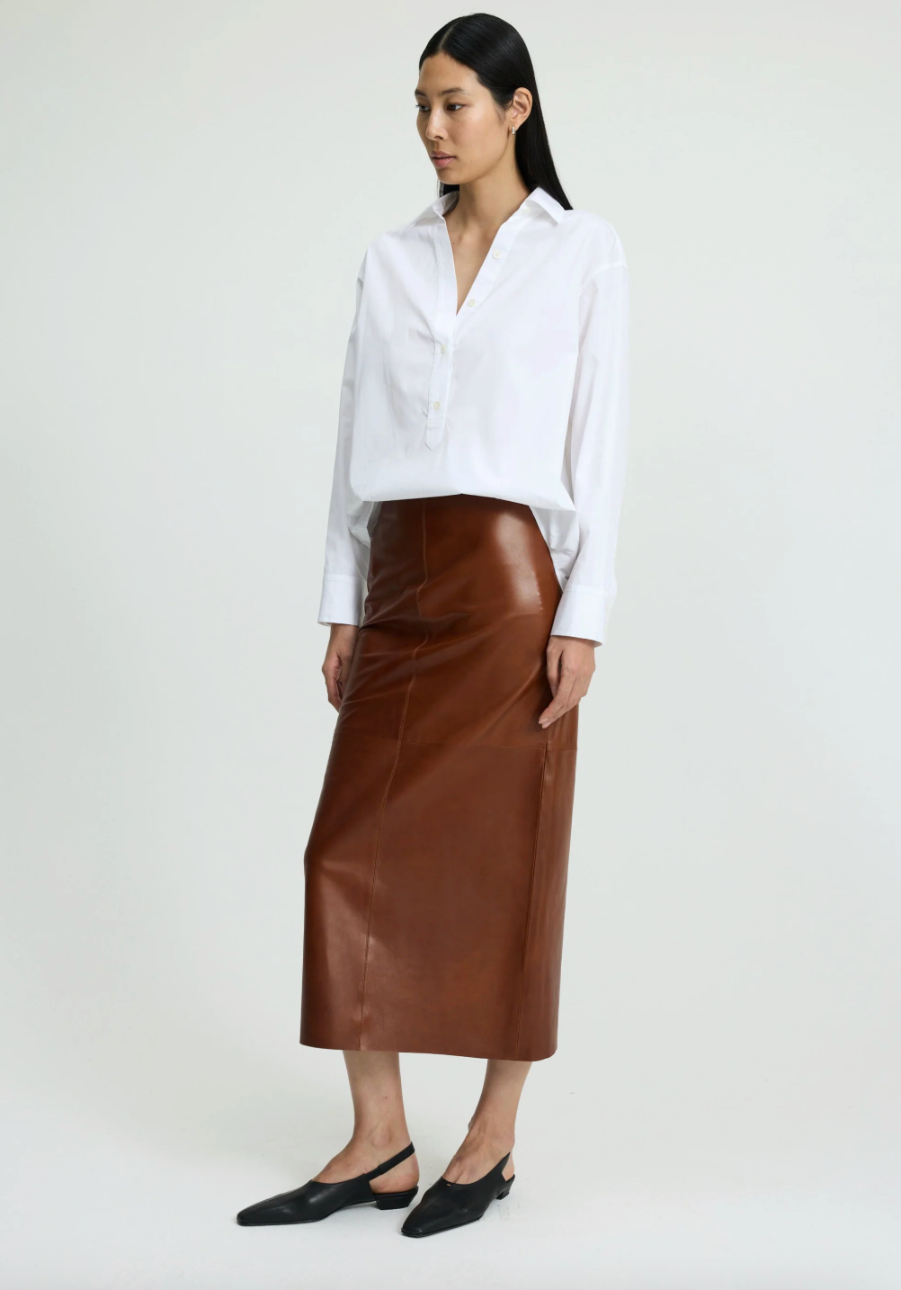 CALVIN SKIRT - Cognac