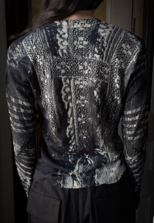 VICTORIAN PRINT CARDIGAN