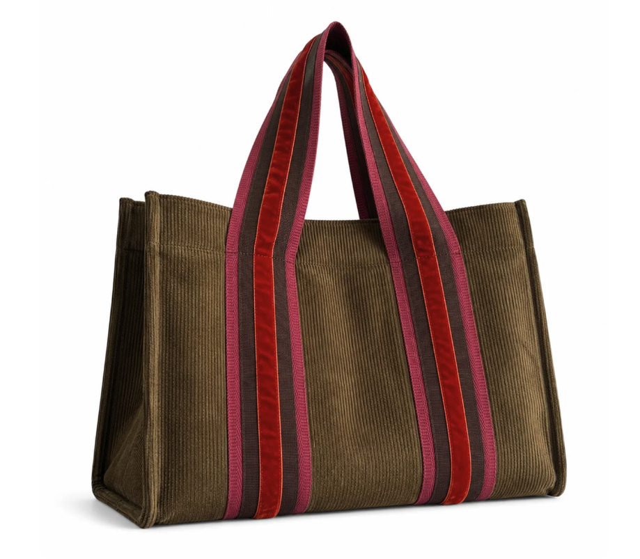 THE S TOTE - OLIVE GREEN