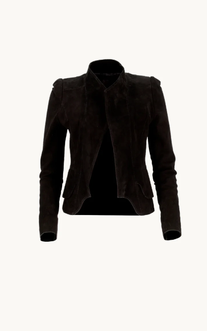 ESQUILA LEATHER JACKET - Black