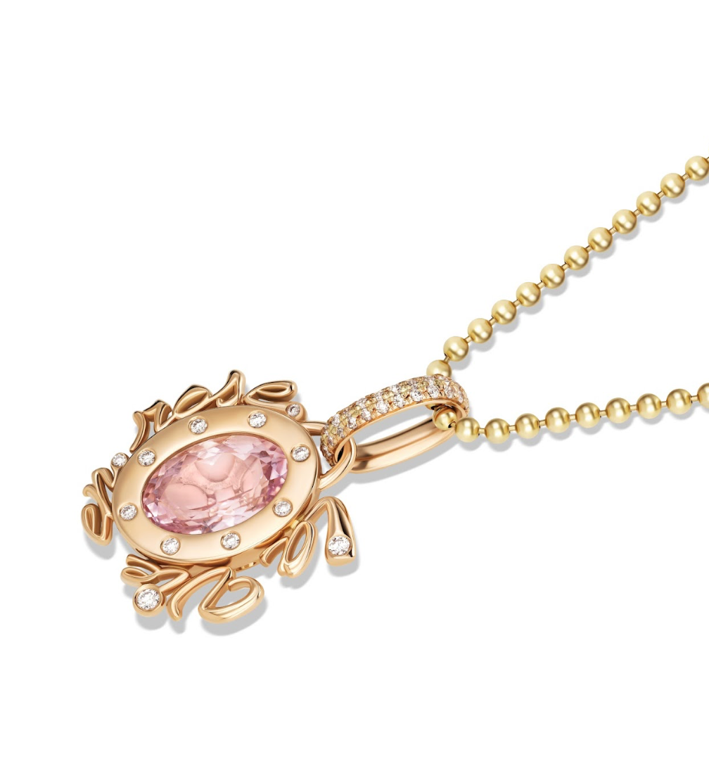 LIVER KUNZITE PENDANT