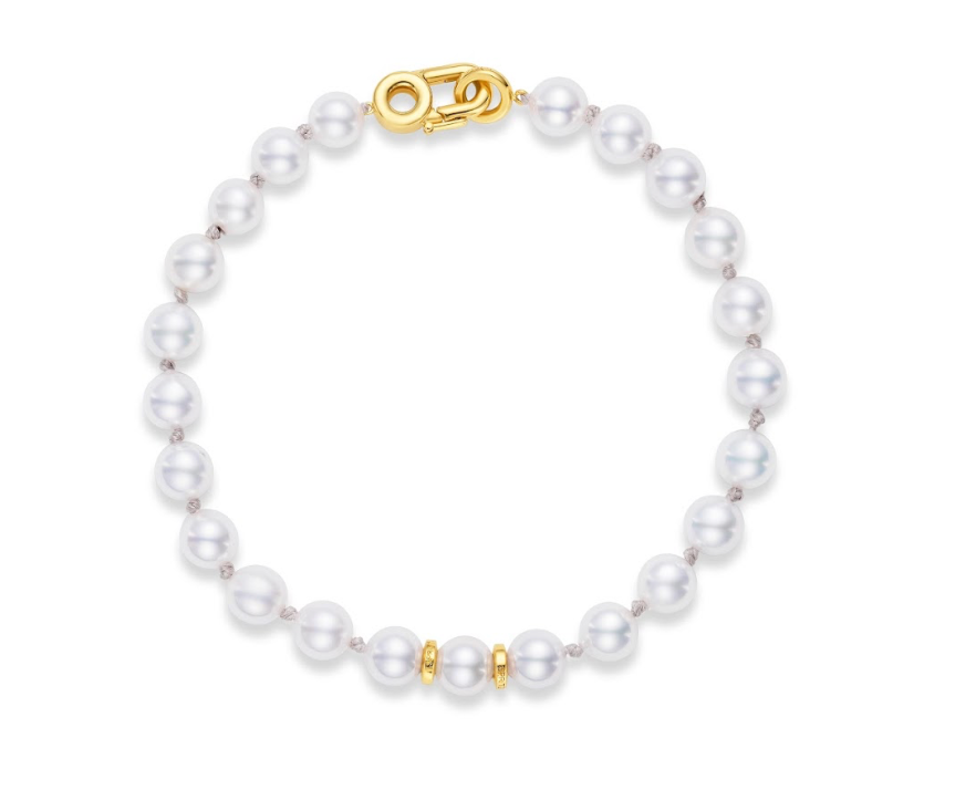 LA PERLA BRACELET - GRAY THREAD